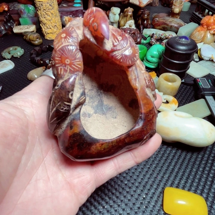 滴血莲花菩提吊坠青*原
