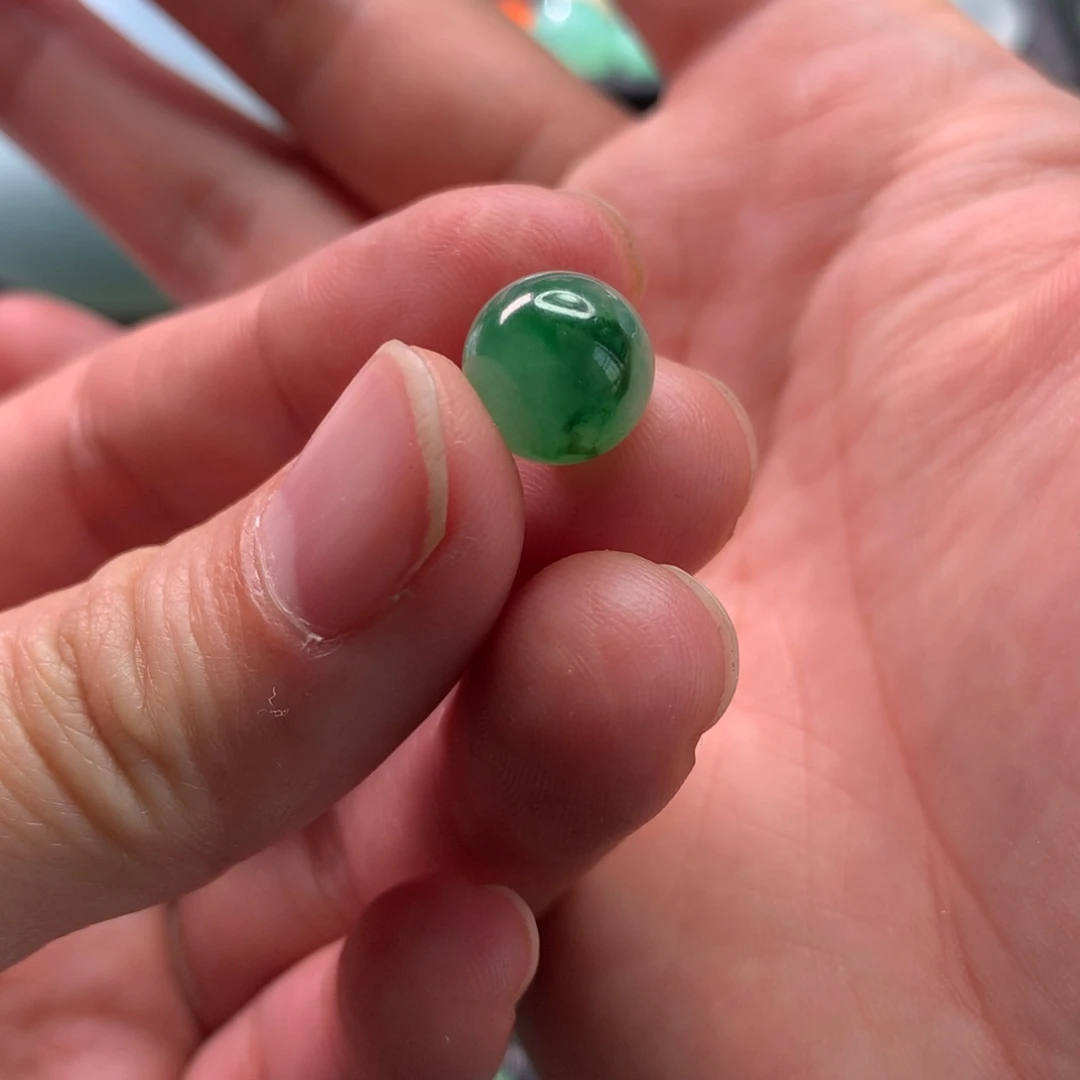 定制翡翠未镶嵌粉*噗1颗卡10