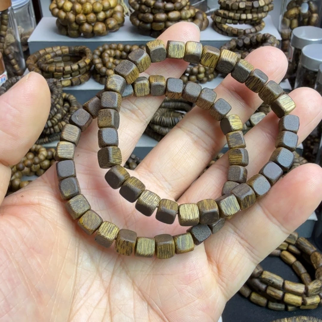 沉香沉香碎屑奇楠方糖单圈6MM发一