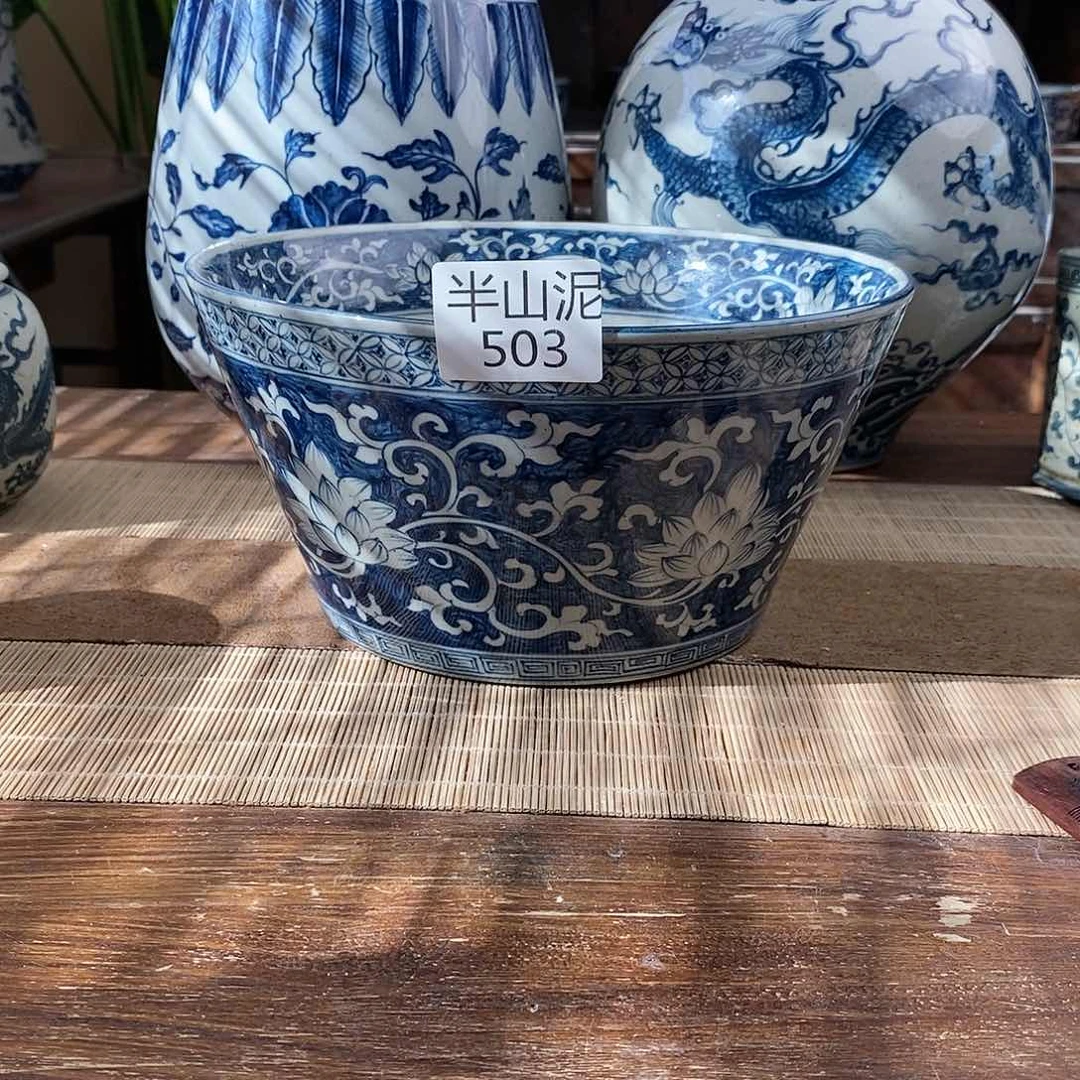 ?***仔手工手绘青花陶瓷