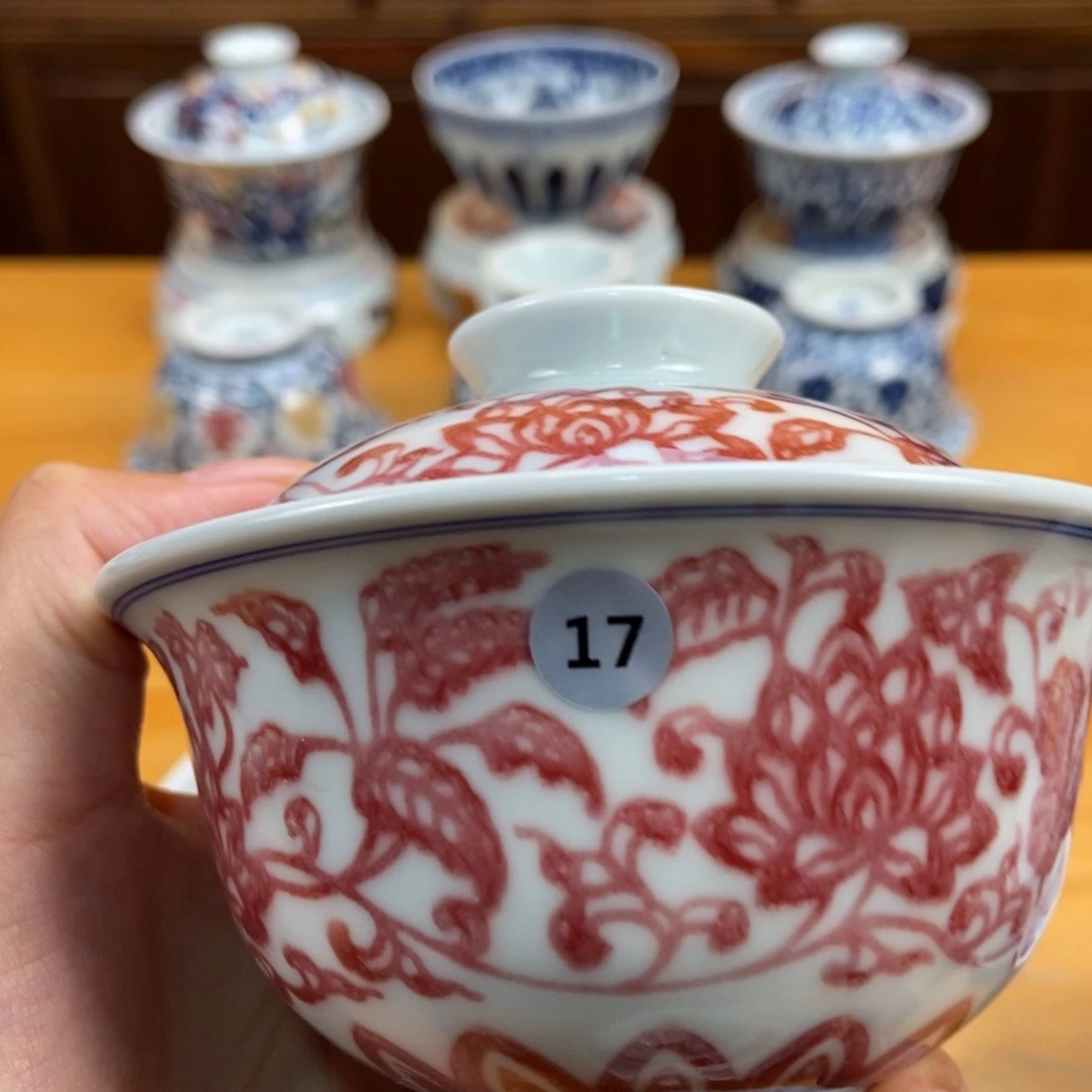 手绘现代茶具非古董