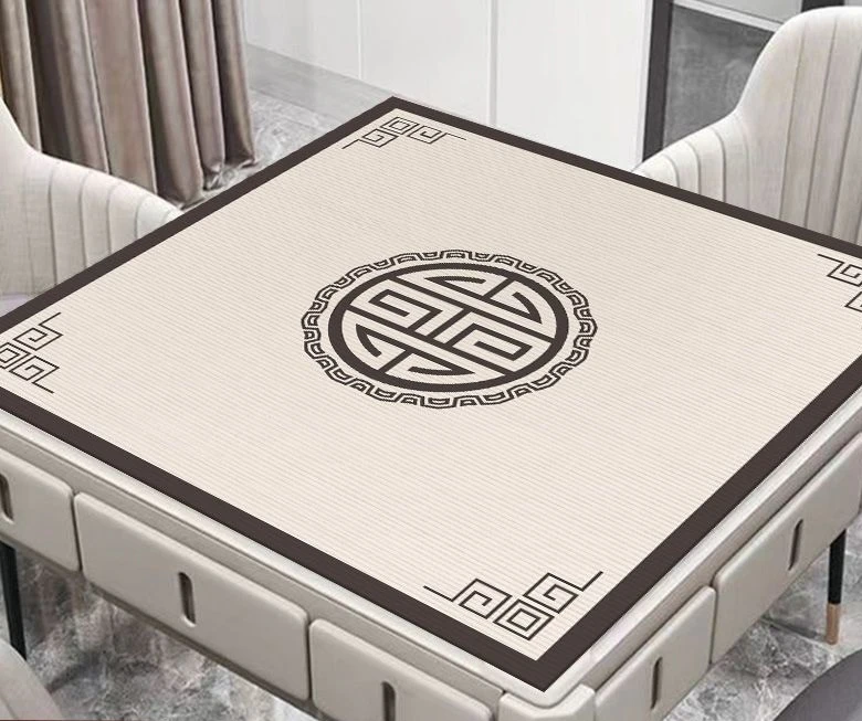 新中式硅藻泥麻将静音耐磨桌面垫棋牌室可水洗防滑吸水桌布通用垫