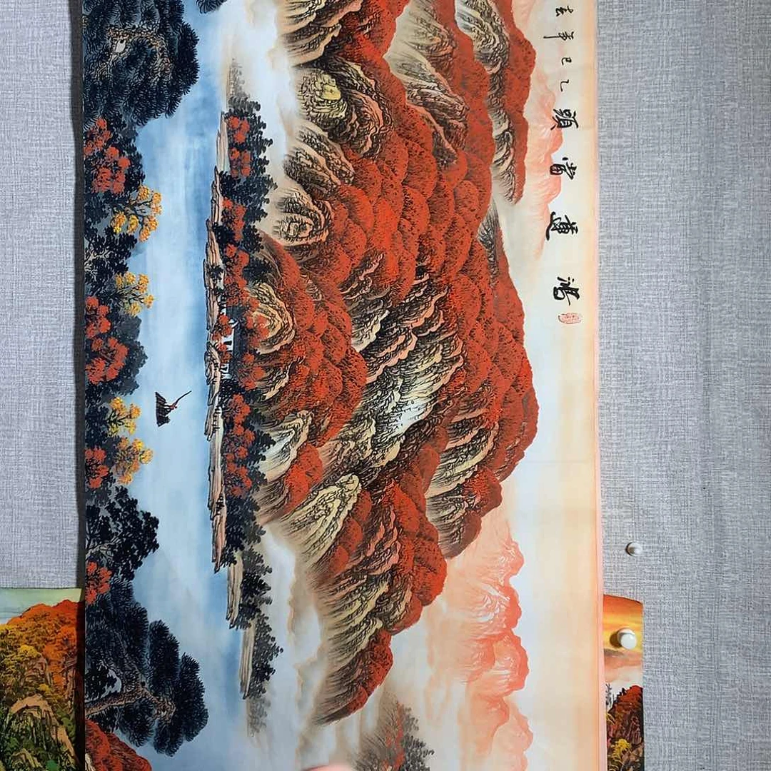 国画智***子六尺精品手绘画