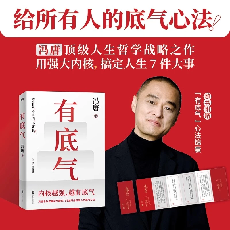 有底气 冯唐半生成事精华写给所有人的底气心法 内核强大成功书籍