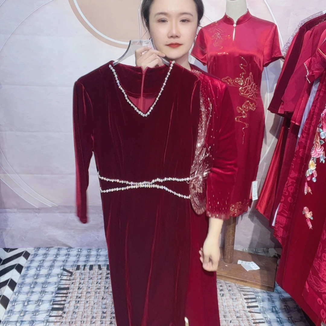 努***天礼服连衣裙修身显瘦气质