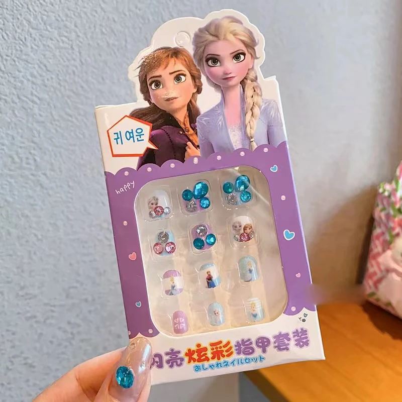 RC245 库洛米软假指甲贴宝宝美甲贴片穿戴甲女孩可拆卸穿戴