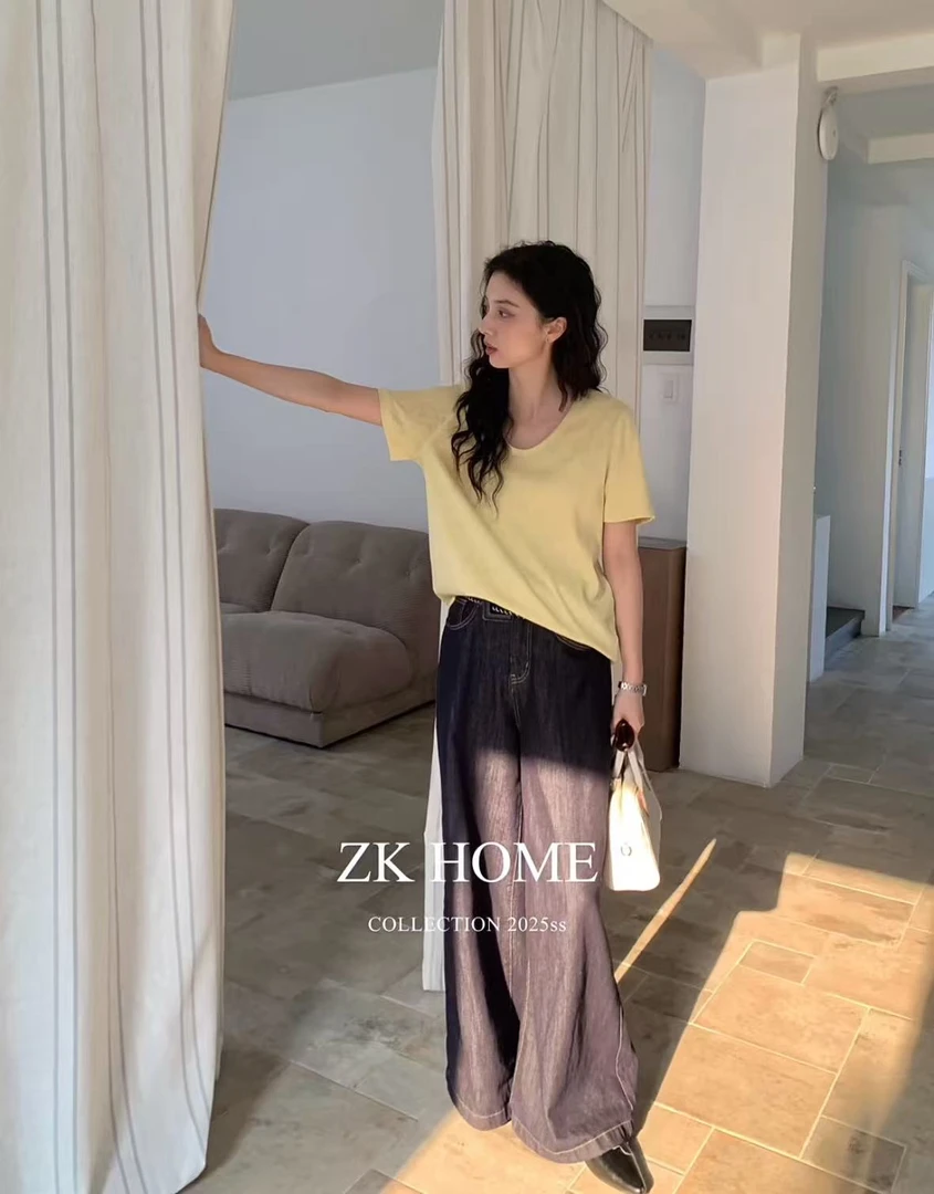 zk 韩系v领短袖25312