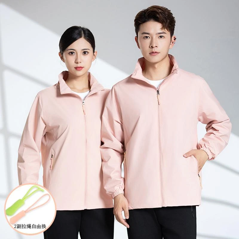 春秋薄款冲锋衣单层开衫外套男女百搭