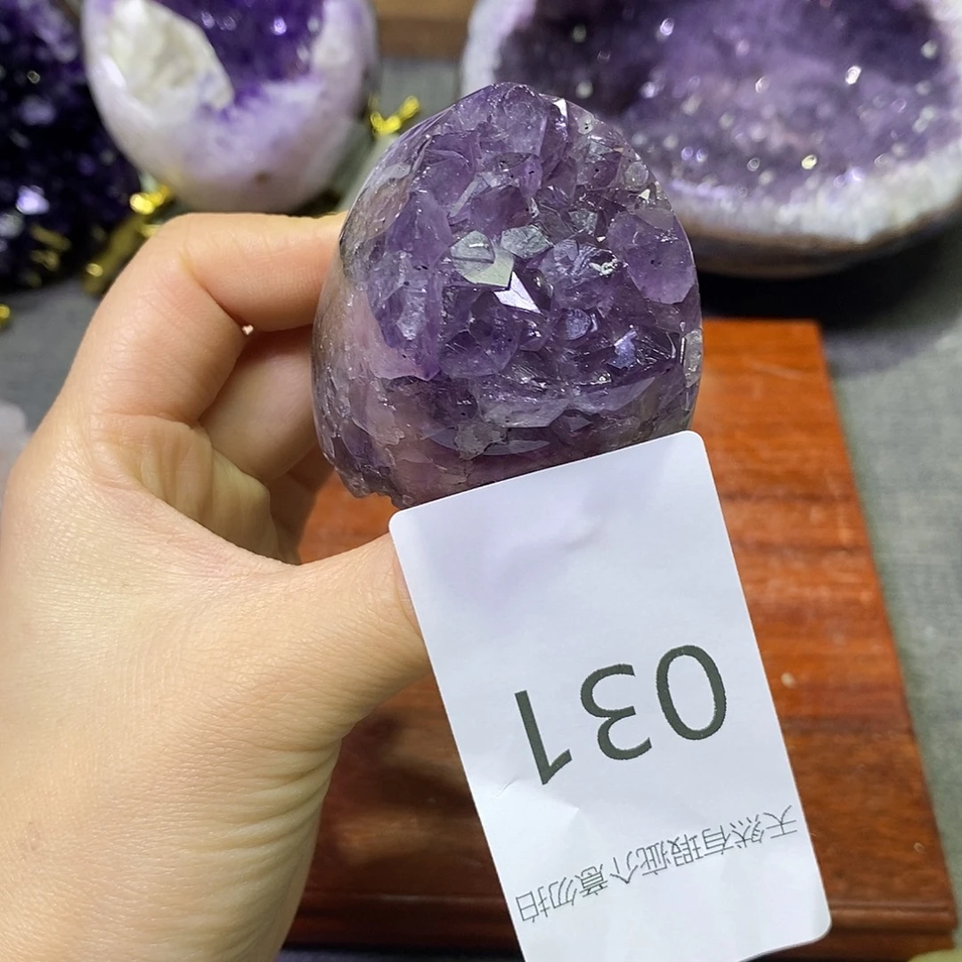 紫晶未镶嵌珠宝半成品