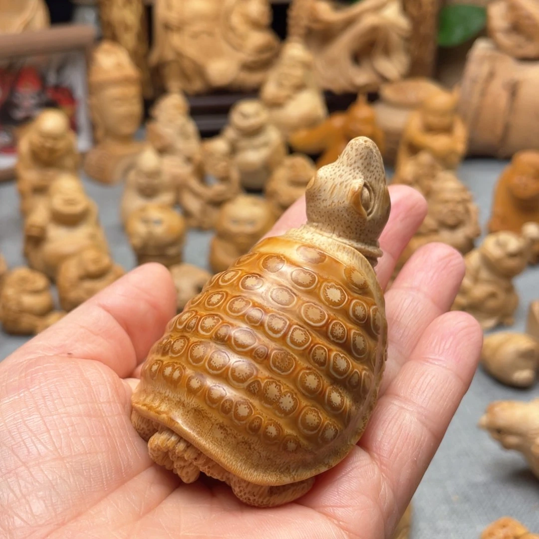 竹诺*竹根雕文玩长寿龟