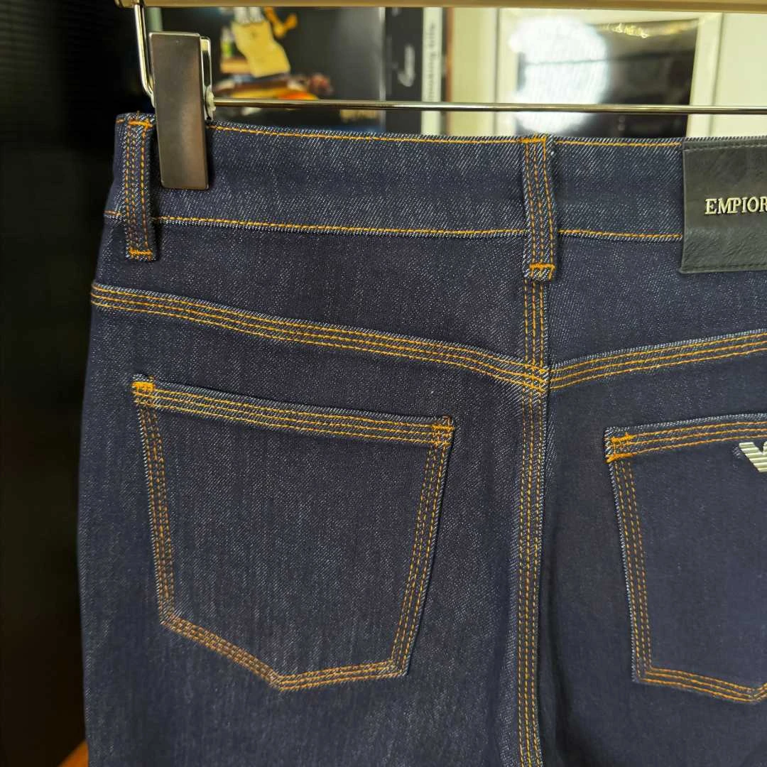 2025新款高端欧货中腰修身小直筒牛仔裤6537