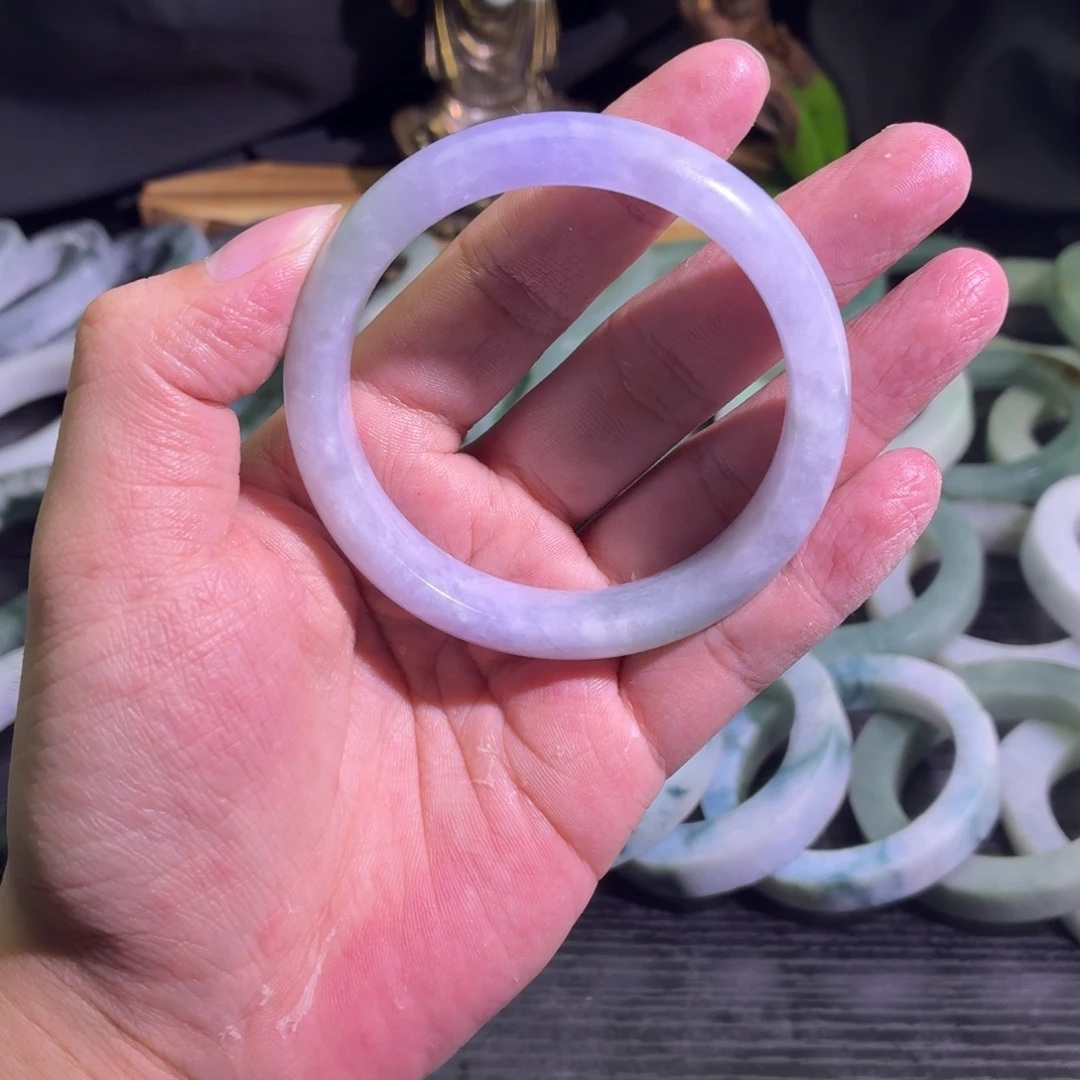 定制翡翠未镶嵌天然纹理随机，追求完美者慎拍