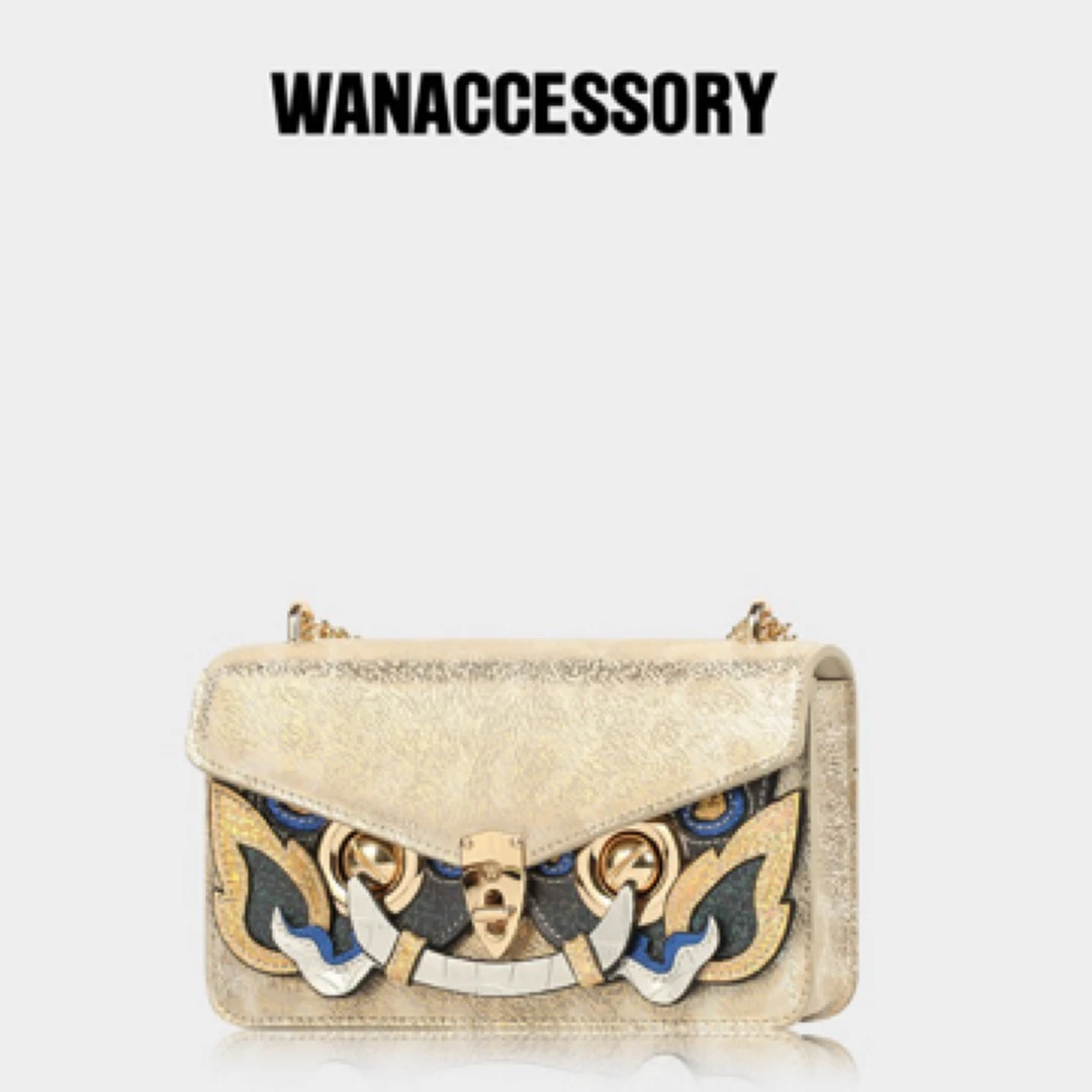 WANACCESSORY万蔻幻彩小酒神猫头鹰换脸包单肩斜挎小包MiNi Boite