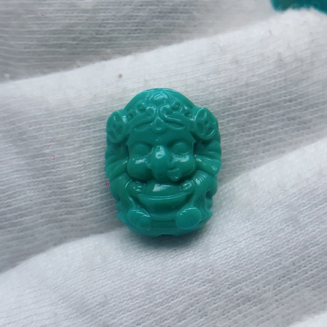 绿松石未镶嵌颈饰卡11.2-13.8-7.5