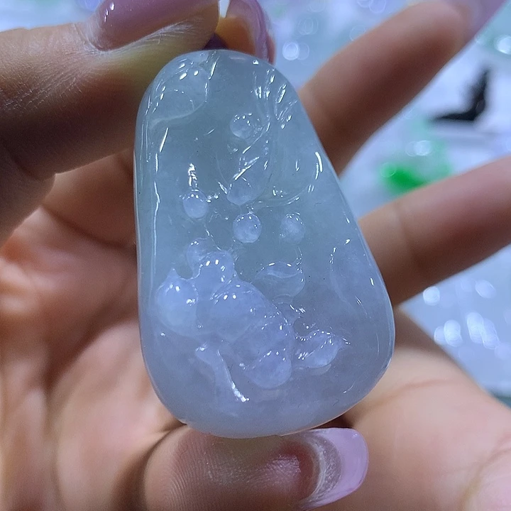 翡翠未镶嵌颈饰天然翡翠A货吊坠