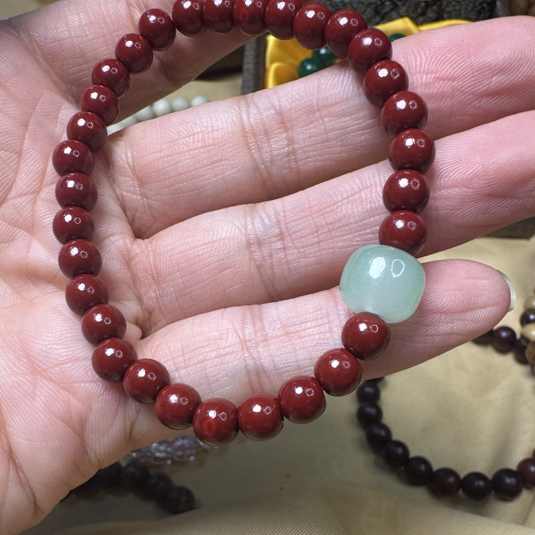 非金属皮质手链 009金色手串配饰百搭男女款本命年轻奢红色饰品