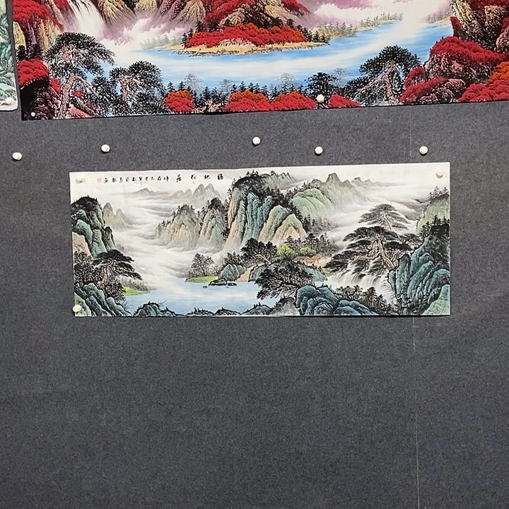 国画小六尺山水一副