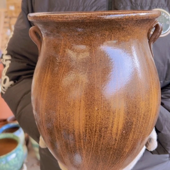 紫砂花盆高28口21————-