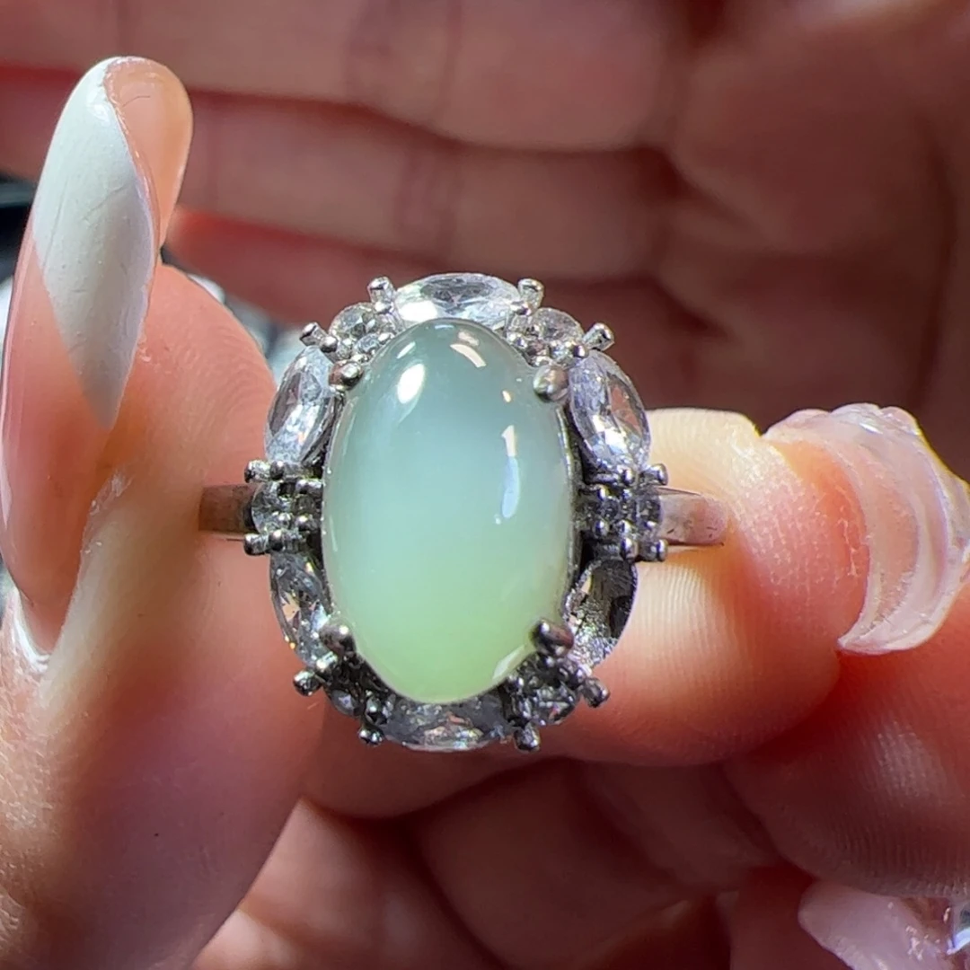 和田玉银S925镶嵌颈饰