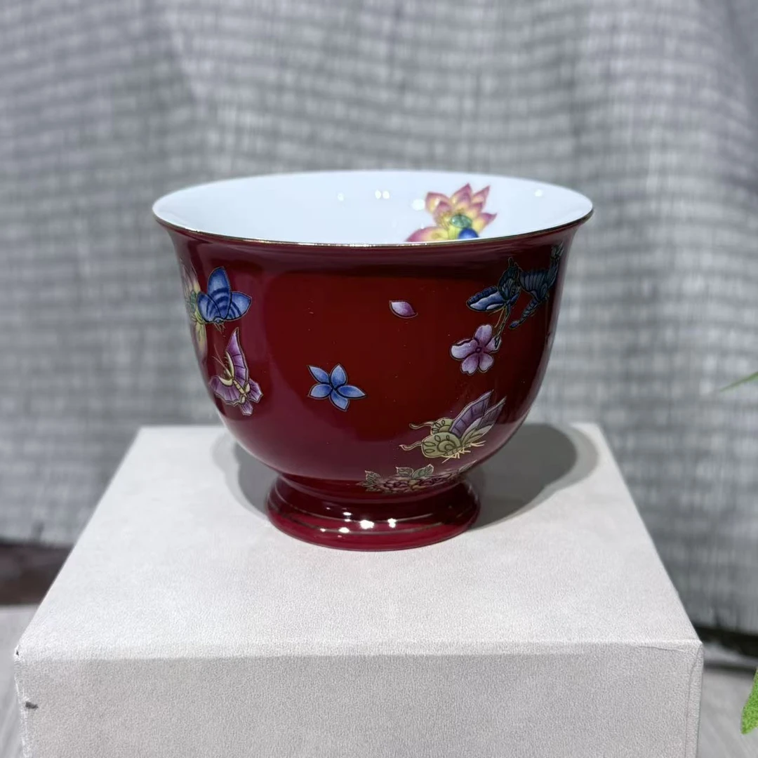 红色带内绘主人杯5324