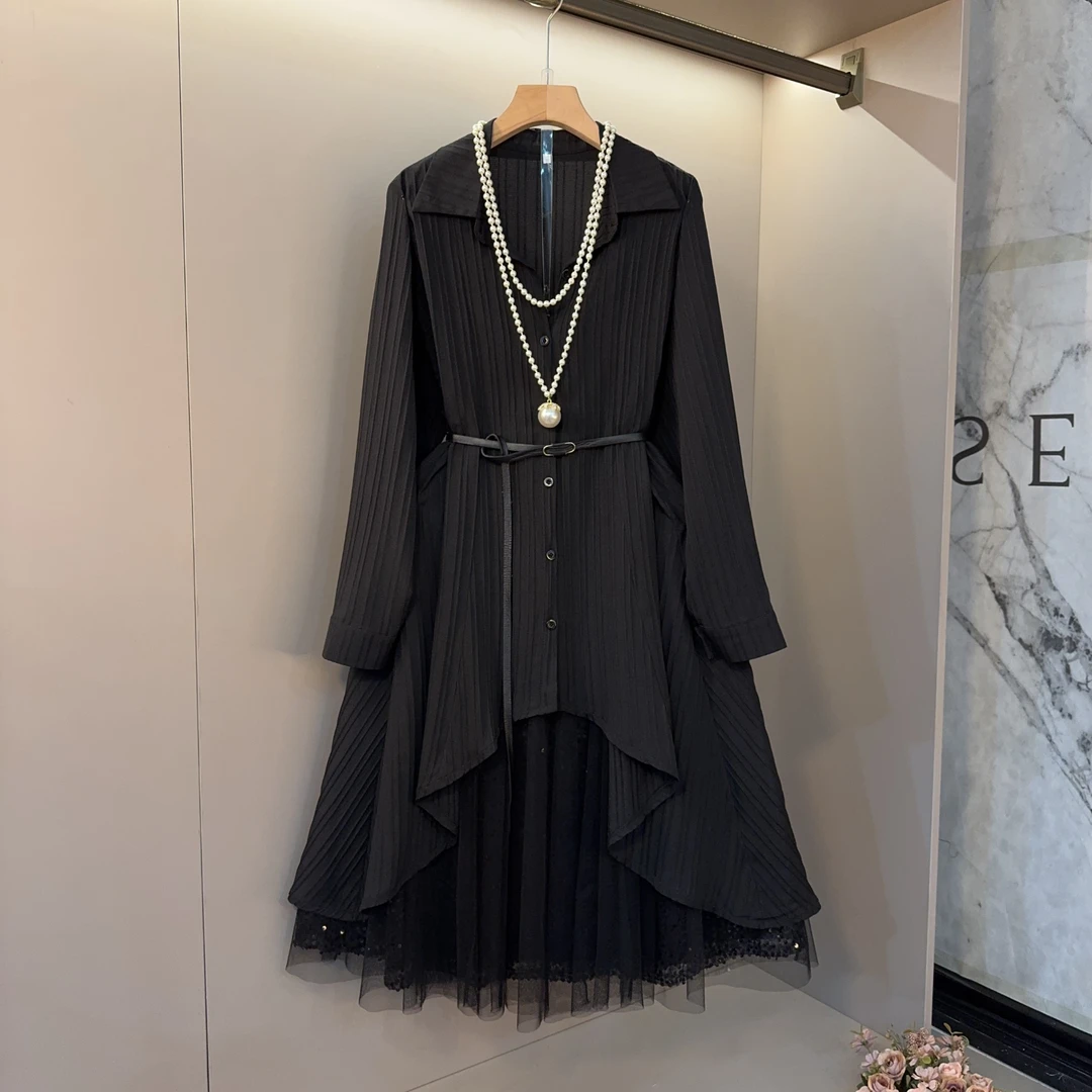 2025新款胖MM时尚斜条纹背心V领气质百搭端庄复古减龄显瘦套装