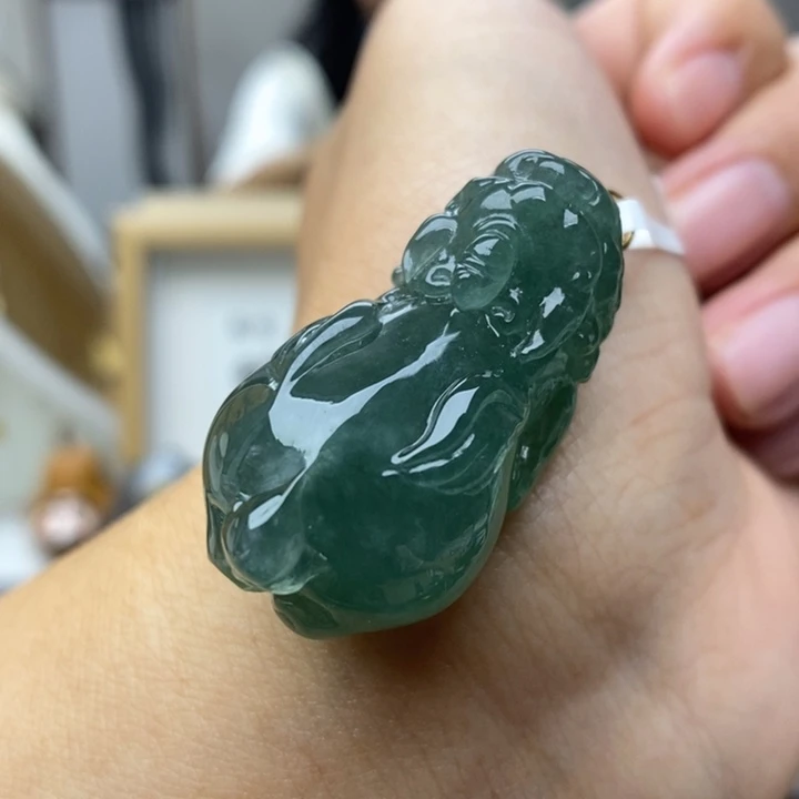 【闪购商品】颈饰18K金镶嵌翡翠41