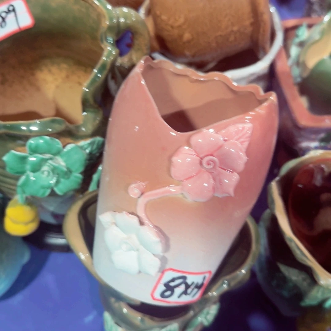 紫砂花盆粗陶盆醋