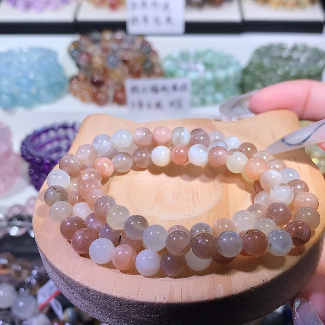 未镶嵌手链水晶彩月光多圈7