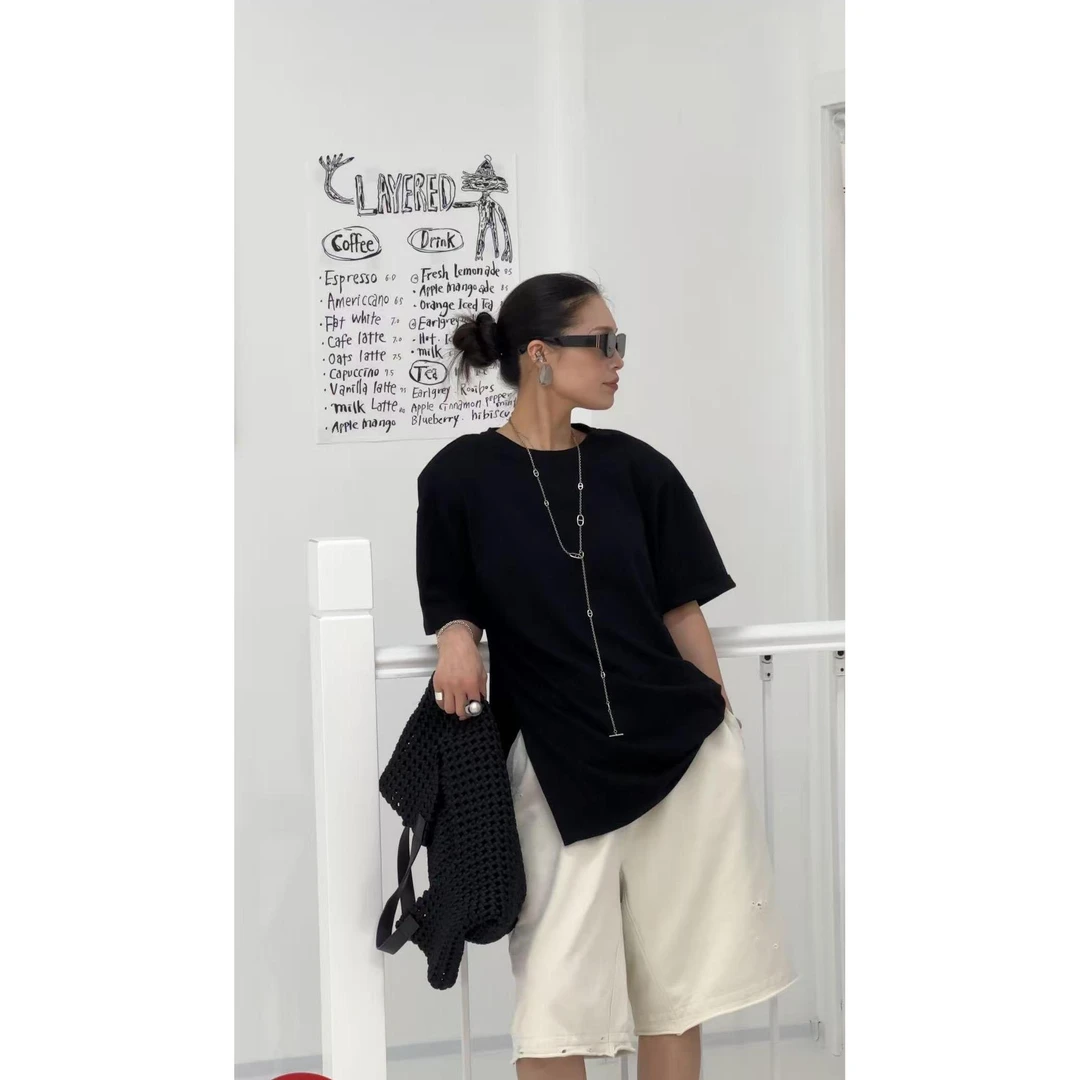 卢尚原创破洞五分卫裤250612