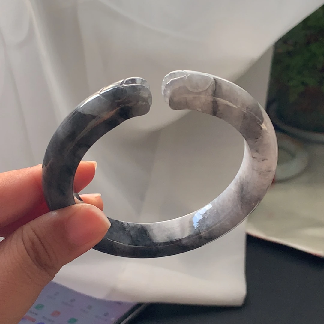 翡翠未镶嵌手镯2号58.5-12.4-9.8