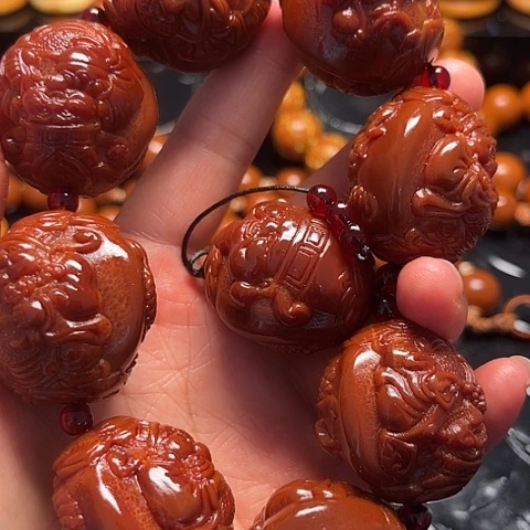 橄榄核手串/手链玉华龙财