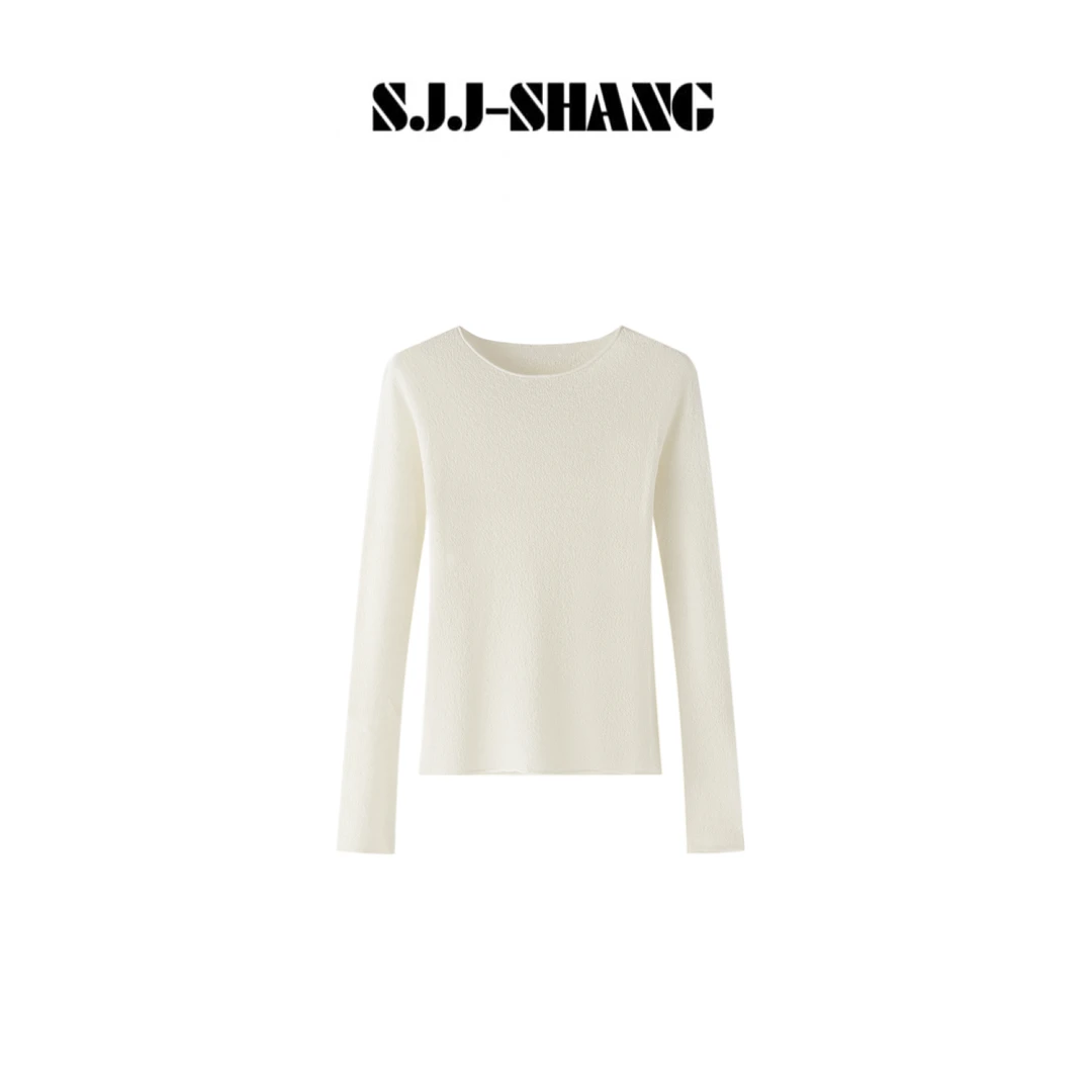 SJJ-SHANG【时光打底】进口三醋酸+美丽奴羊毛肌理感打底衫q136216p