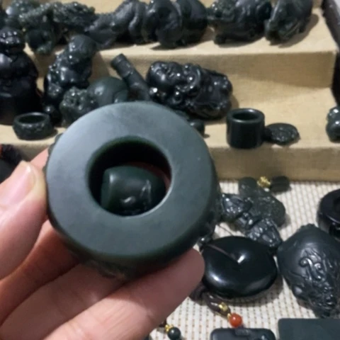 和田玉挂件未镶嵌时*印