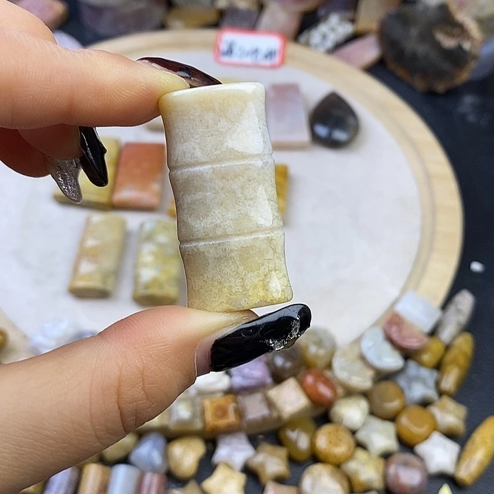 针钠钙石（海纹石）未镶嵌颈饰9