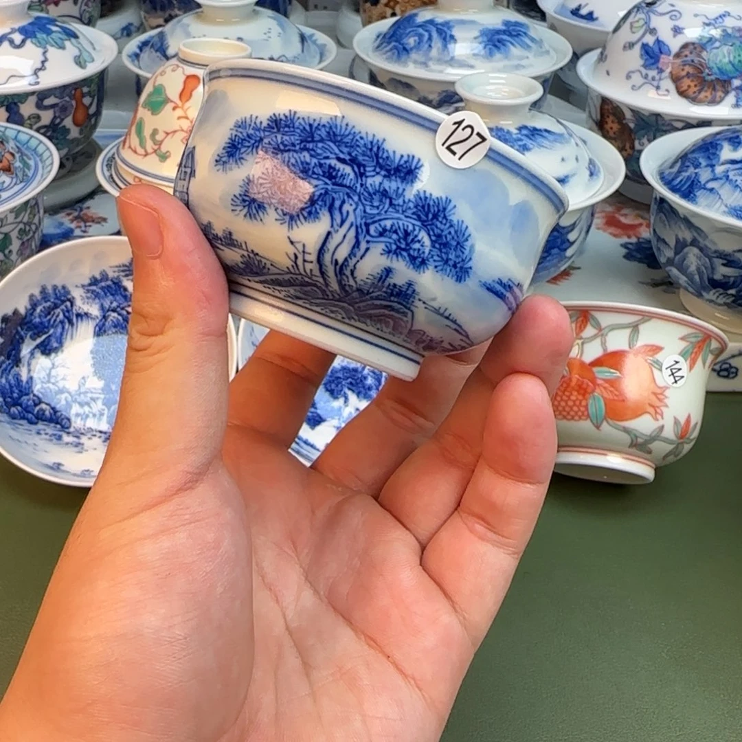 彦祖纯手工手绘茶具127