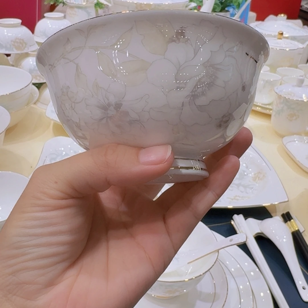 45%以上骨粉骨瓷白月光单买碗盘