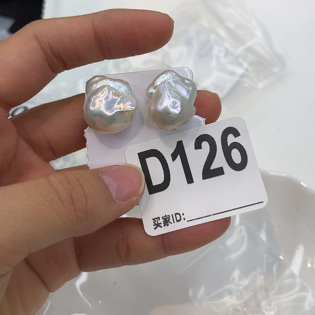 淡水珍珠耳饰银S925镶嵌