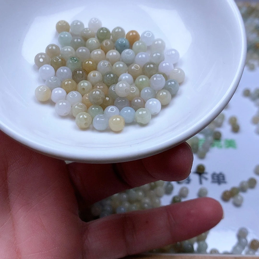 翡翠散珠翡翠翡翠卡5.2。110颗30元
