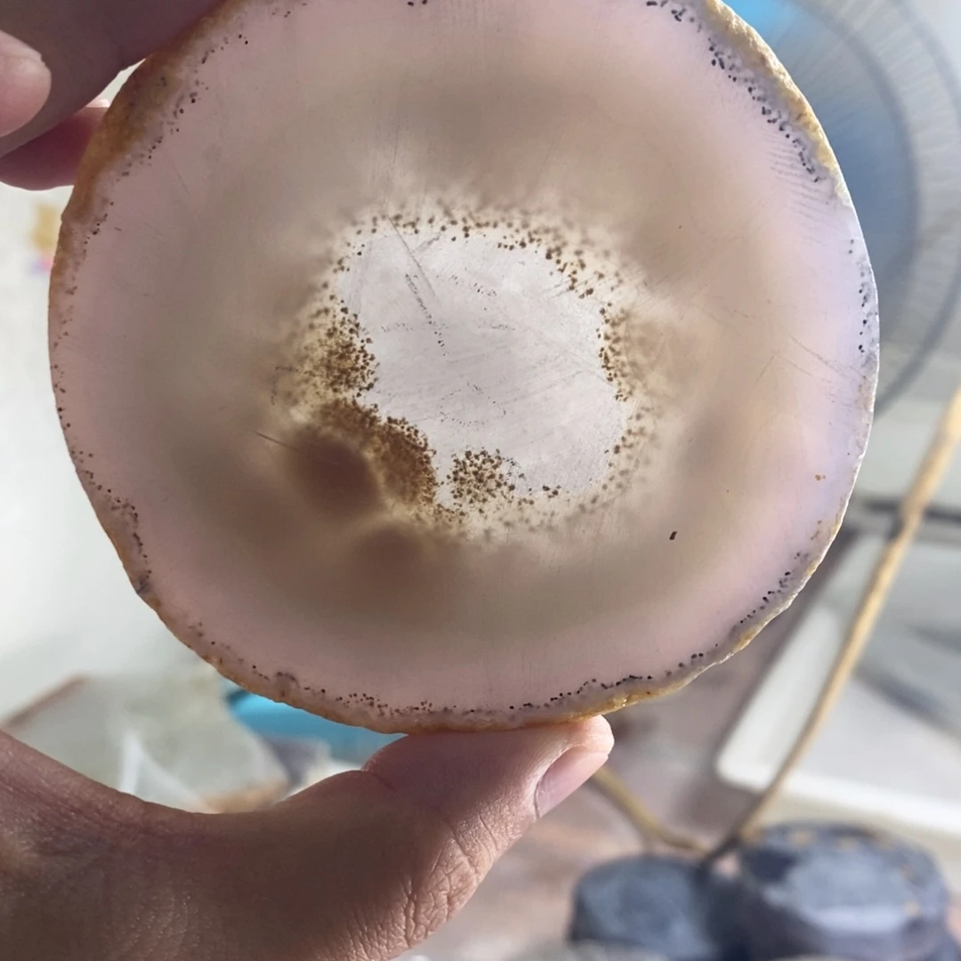 定制玛瑙姜糖67圈口玛瑙手镯定制