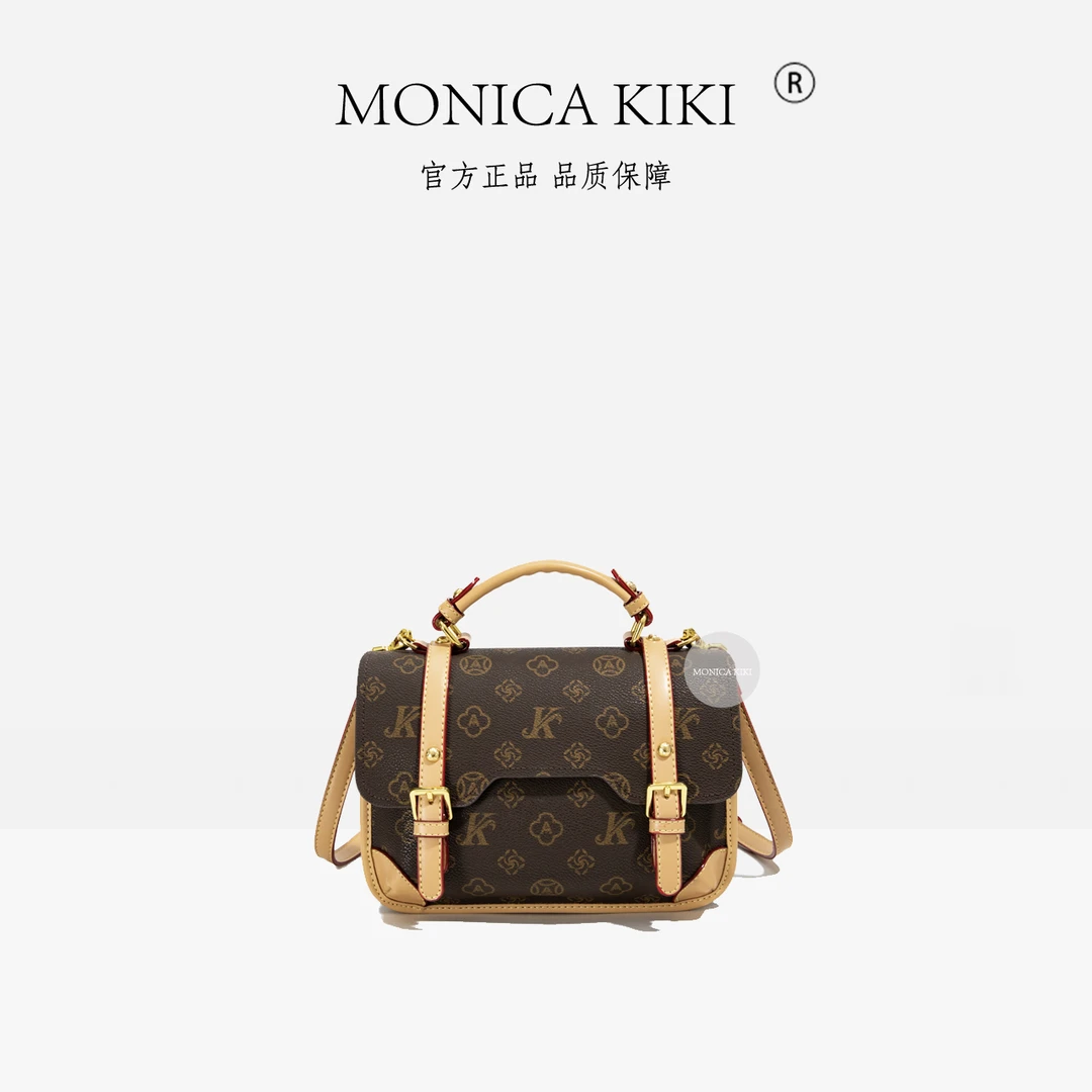MONICA KIKI/莫妮卡奇奇2025新款经典复古小众单肩斜挎包包女2020