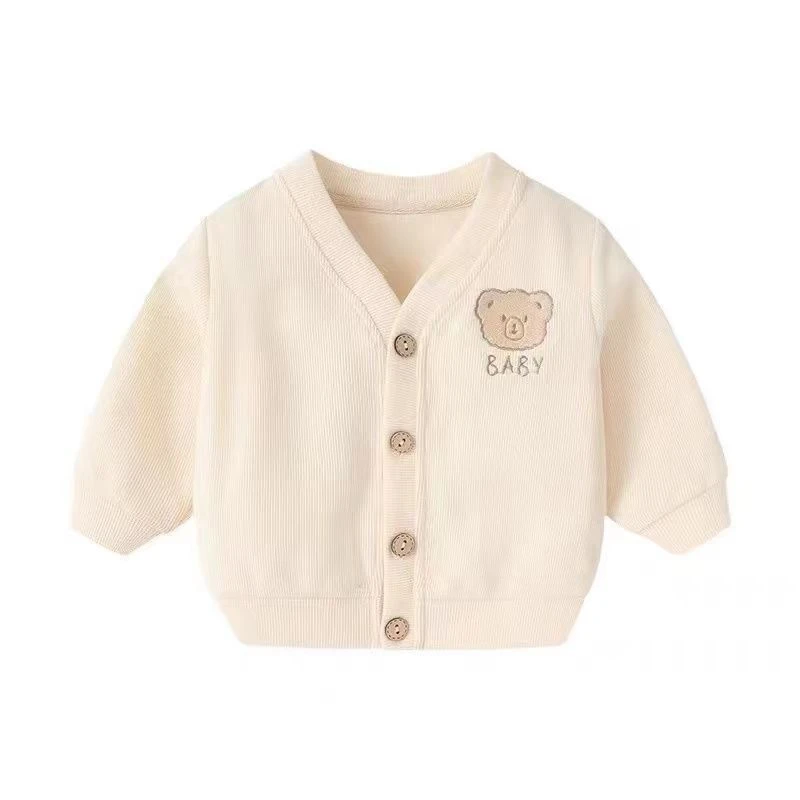 婴儿男女宝宝春秋外套秋装针织开衫上衣0-3岁洋气童装外出