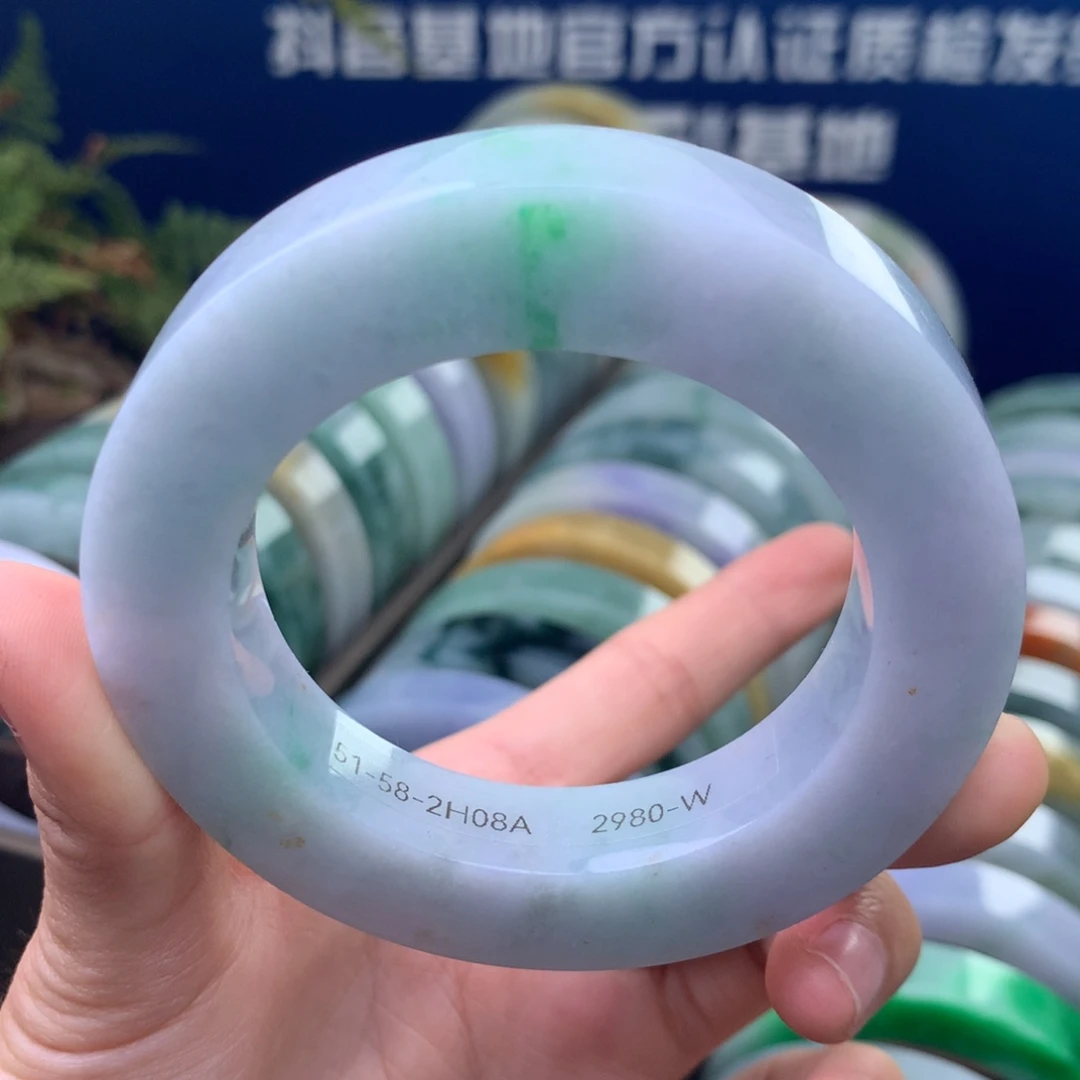 定制翡翠未镶嵌手镯定制不退不换