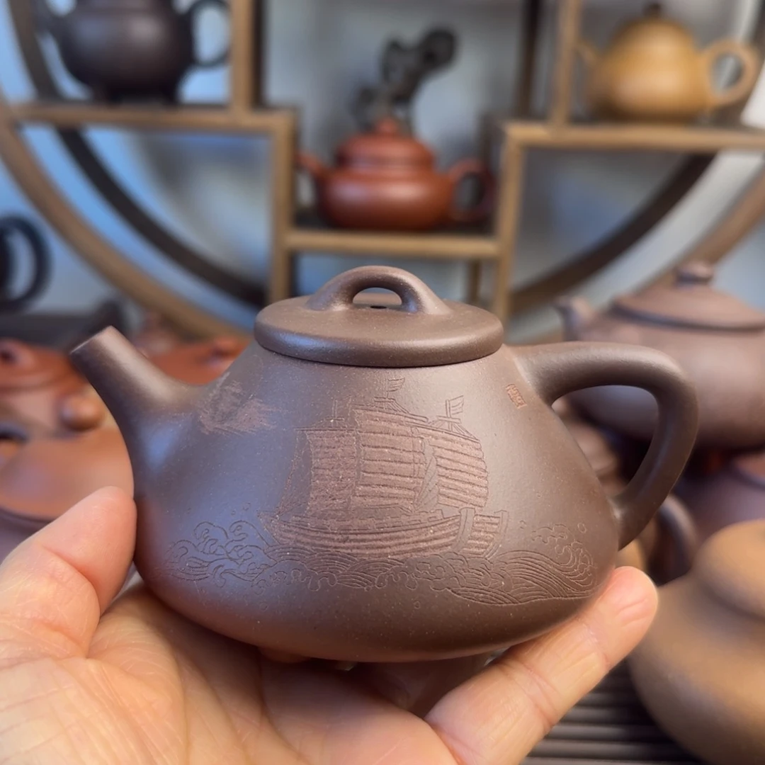 紫砂茶壶200cc子冶石瓢