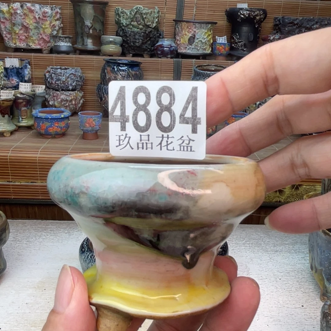 景德镇陶瓷手工花盆默认瑕疵