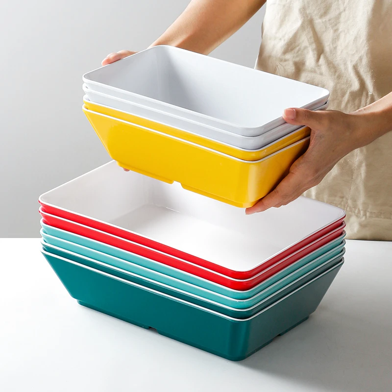 祥源美密胺餐具展示熟食长方形卤味串串盘凉菜盘商用快餐卤菜水果