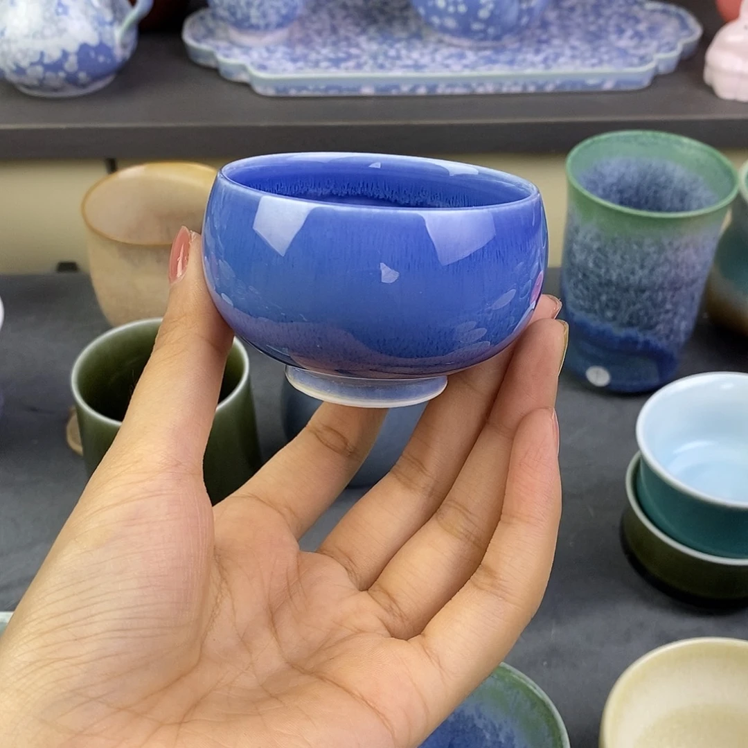 景德镇高温颜色釉茶杯