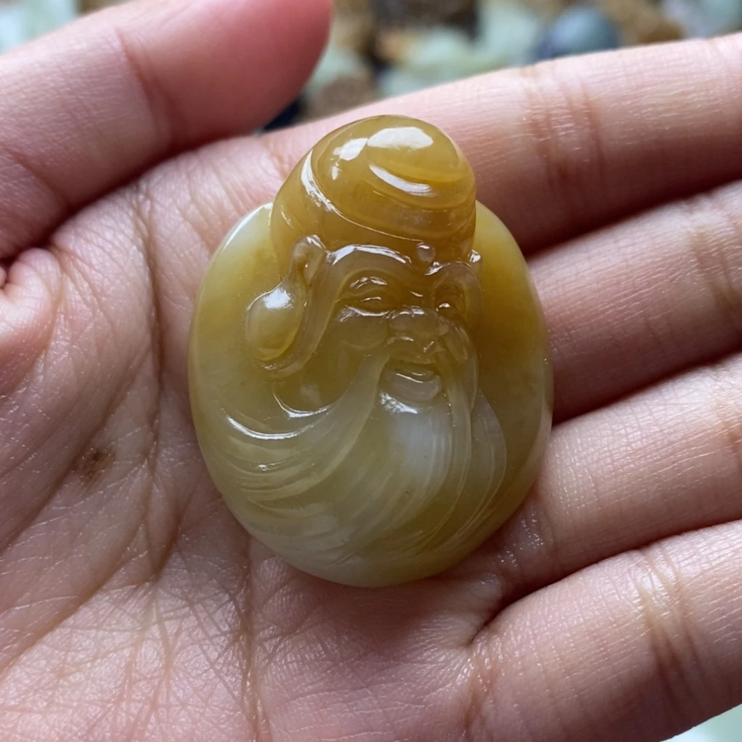 吊坠(不含链)未镶嵌和田玉（糖玉）