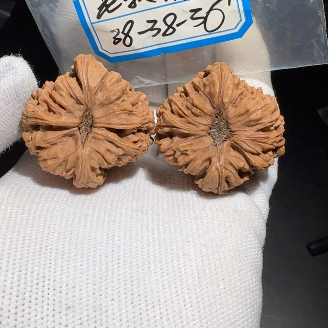 文玩核桃把件28号凹底有黄