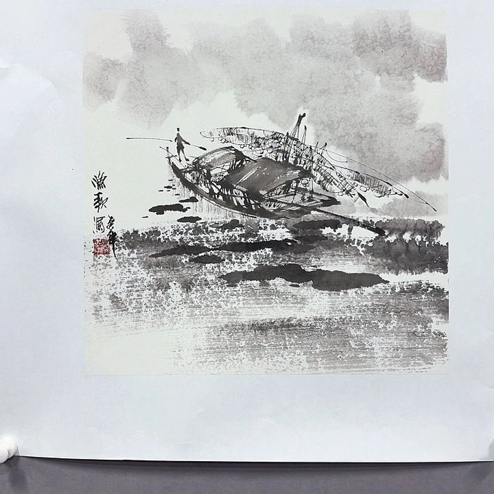 国画亲笔手绘放心去藏