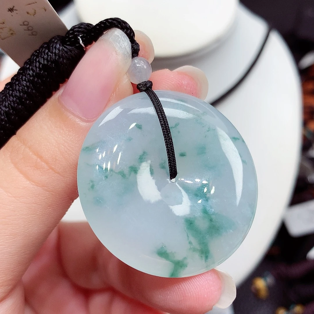 翡翠未镶嵌颈饰翡翠3，35.2/5.8